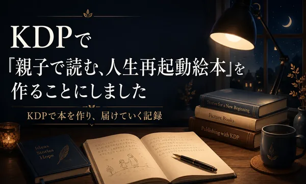 KDPで「親子で読む、人生再起動絵本」を作ることにしました