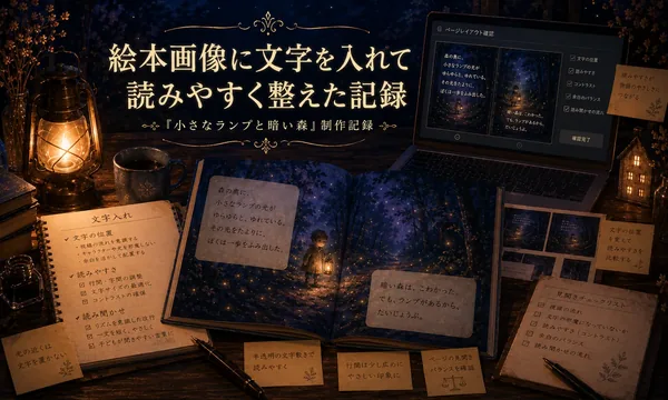 絵本画像に文字を入れて読みやすく整えた記録