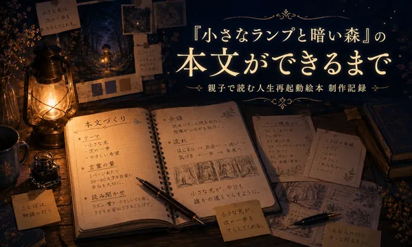 『小さなランプと暗い森』の本文ができるまで